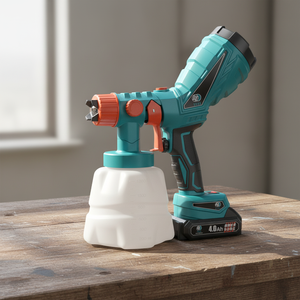 <span class=keywords><strong>Pistola</strong></span> <span class=keywords><strong>de</strong></span> <span class=keywords><strong>Pintura</strong></span> Eléctrica Inalámbrica Recargable con Batería <span class=keywords><strong>de</strong></span> Litio DC21V Profesional <span class=keywords><strong>para</strong></span> Pintar Paredes <span class=keywords><strong>de</strong></span> <span class=keywords><strong>Casas</strong></span> y Automóviles con 4 Boquillas - Product Image 1