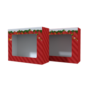 Boîte de papier de noël avec poignée de fenêtre boîte à bonbons savon bougie <span class=keywords><strong>biscuit</strong></span> bonbons <span class=keywords><strong>petit</strong></span> emballage cadeau fête faveurs <span class=keywords><strong>d</strong></span>écor - Product Image 1