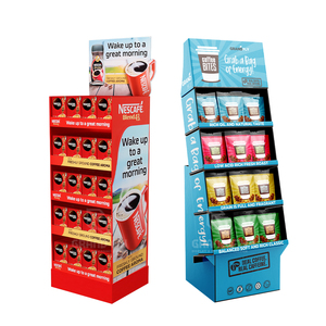 Giá để trưng bày cà phê bằng bìa cứng <span class=keywords><strong>3</strong></span> tầng, dạng đứng, dùng cho túi cà phê bán lẻ - Product Image 2