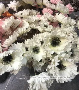 BH210313-6 LUCKYGOODS Super realistic colorful artificial plant flower bunch daisy for wedding party decoration