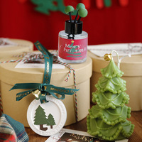 Weihnachts-Geschenkset Zylindrische Sojawachs-Mischung Handgemachte Duftkerze Hochwertiges Geschenkbox-Set Dekorative Atmosphäre