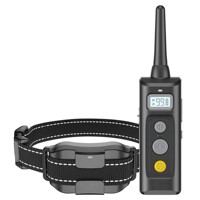 Collier de dressage pour chien à distance de qualité supérieure, étanche IPX7, rechargeable par Type C, portée de 600 m, avec fonctions de choc, vibration et bip, pour chiens de toutes tailles