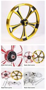 Jantes en alliage d'aluminium de style Prince des Fleurs de Prunier, adaptées aux freins à disque avant et arrière. - Product Image 6