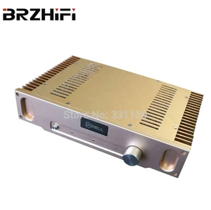 BRZHIFI HD1969 prix usine personnalisé bricolage châssis en alliage d'aluminium divers trous de Logo considérable pour récepteurs amplificateurs - Product Image 2