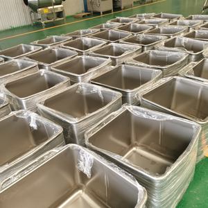 200l Roestvrijstalen Vlees <span class=keywords><strong>Trolley</strong></span> Food Grade 304 Metalen <span class=keywords><strong>Hopper</strong></span> Vlees Voedselverwerkende Machines - Product Image 6