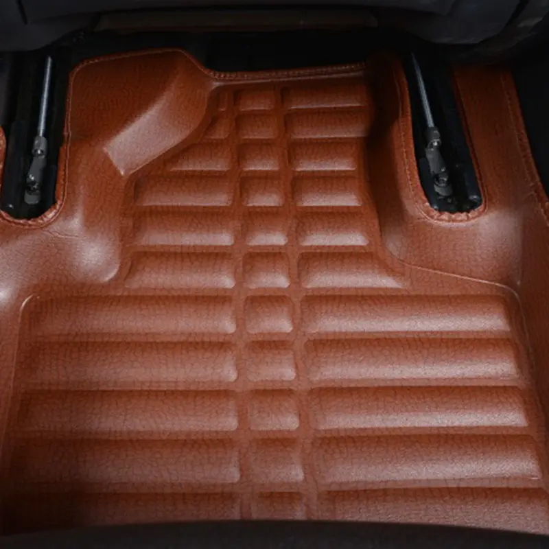 Offre Spéciale universel lavable pressé à chaud 5D tapis de sol de voiture luxe en cuir 3D tapis de voiture étanche accessoires de voiture 2024