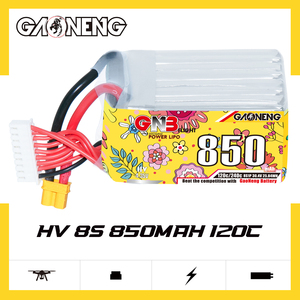 GAONENG GNB High Power Battery 850mAh 8S 30.4V 120C XT30 HV Drone Racing Light Weight Rc Car Boat - Product Image 1