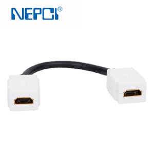 Nepci อะแดปเตอร์มัลติมีเดีย50x50มม. สองพอร์ตโมดูล XJY-DMT-36อะแดปเตอร์แผ่นหน้าแจ็คแบบแยกส่วน - Product Image 6