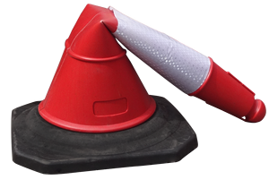 थोक शुनलू मॉडल a040 750 मिमी लाल + काले लचीले pvc pvc pc ट्रैफिक चेतावनी - Product Image 5