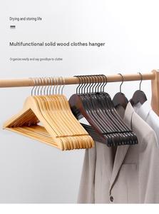 Cintres en bois personnalisés pour magasins de vêtements, cintres pour vêtements, costumes, manteaux, robes, Perchas De Madera, Cintre Vêtement Personnalisé - Product Image 2