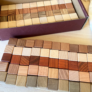 बच्चों के लिए ठोस लकड़ी बिल्डिंग ब्लॉक सेट, मोंटेसरी शैक्षिक खिलौने अधूरे लकड़ी के स्टैकिंग गणित ब्लॉक 100 पीसी डिय ब्लॉक - Product Image 1