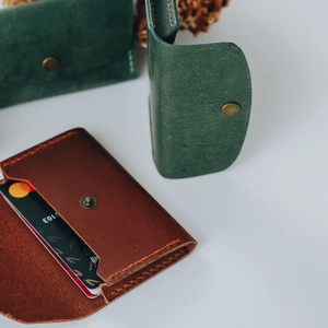 Vintage Crazy Horse Leder Schlanke Geschäftsbrieftasche Retro Echtleder Kreditkartenhalter für Herren - Product Image 6