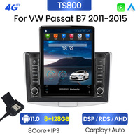 MEKEDE Android 11 8 + 128G stéréo android pour Volkswagen VW Magotan Passat CC B6 B7 2012-2015 voiture vidéo 4G BT autoradio gps