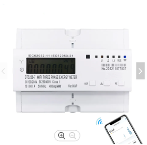 Compteur d'énergie intelligent Wifi Ac380v 100a 3 phases Lcd Bidirectionnel Compteur d'énergie Wifi Compteur <span class=keywords><strong>kwh</strong></span> Communication RS485 - Product Image 1