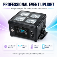 Projecteur LED RVBWA UV à batterie en aluminium IP65 étanche de haute qualité pour scène de discothèque