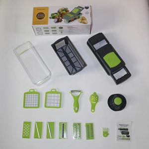 Cortador de Verduras Multifuncional Manual de Acero Inoxidable Ecológico, Herramienta para Frutas y Verduras, Picador, Rebanador, Cortador en Cubos, Mandolina - Product Image 6