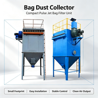 DMC Nouvelle Unité de Filtration Industrielle à Sac (Baghouse) Pulse Bag, Efficacité 99%, Plateforme de Sécurité avec Garde-corps pour Matériaux de Construction en Ciment