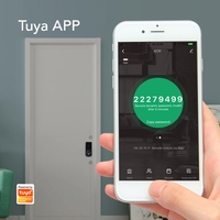 Cadre en aluminium maison hôtel bureau Ttlock serrure intelligente biométrique électronique numérique wi-fi Tuya porte intelligente serrure à mortaise