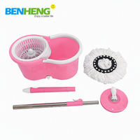 Têtes de balai serpillère rotatives de rechange pour outils de nettoyage des sols, avec seau magique à essorage à quatre côtés et rotation à 360 degrés, en microfibre