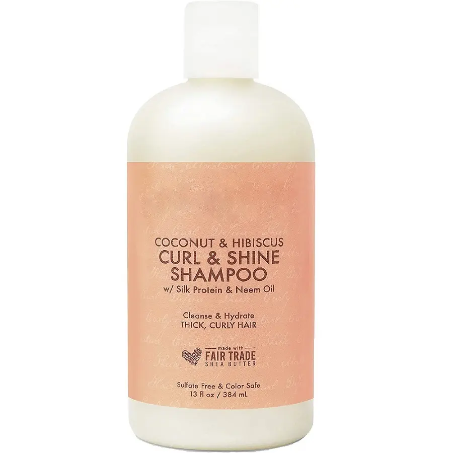 Shampoo 2 in 1 per bambini olio di cocco di cocco e ibisco per capelli e riccioli secchi