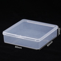 Boîte de rangement multifonctionnelle carrée en PP durable, recyclable, en plastique à vis, pour bijoux, gâteaux, fruits, pilules, emballages de papier