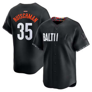 2025 Baltimore City Connect Limited, camiseta de béisbol de talla grande personalizada para hombre, uniformes bordados cosidos con logotipos negros - Product Image 5