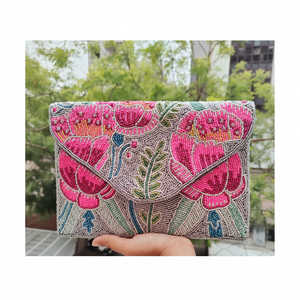 Best Selling Handmade <b>Handbags</b> Elegant Fashionable Beaded Women Clutch <b>Handbag</b> at Wholesale Price From India - Product Image 2