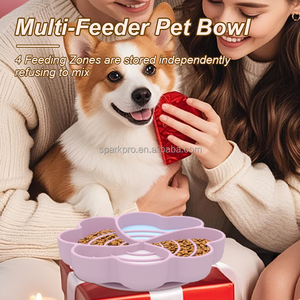 SparkPro 2025 yeni tasarım kalp dalgaların dayanıklı <span class=keywords><strong>Pet</strong></span> yavaş besleyici gıda besleme silikon köpek yavaş yeme hayvan mama kabı - Product Image 3