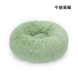 Vente en gros de grands nids d'hiver chauds pour animaux de compagnie, tapis rond en laine pour dormir profondément, tapis solide pour nid de chat - Product Image 2