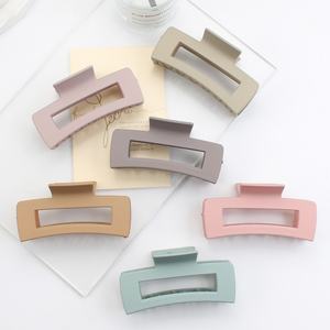 מחיר זול נשים כריש שיער קליפ מט צבע מלבני clamp clamp clamp 10.5 ס "מ גודל גדול טופר קליפ עבור בנות - Product Image 3