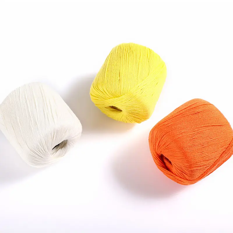 Silk acrylic cotton blended yarn DIY Doll Baby yarn child handmade knitting yarn