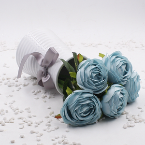 Haute Qualité Directe De Soie Artificielle Roses Fleurs Vraie Touche pour La Maison Jardin Décoration De Fête De Mariage - Product Image 6