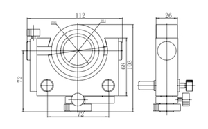 LDTTF-40TZ-1YT hochpräzise optische Ausrichtung instrumente Dual Axis Orthogonal Co-Planar Adjustment Laser für Mikroskop - Product Image 6