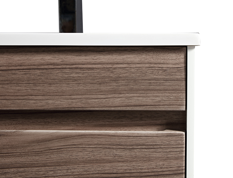 Wholesale hotel double basin design modern MDF bathroom vanity cabinet