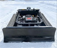 Tondeuse robot hybride CE EPA à commande à distance, zéro braquage, sur chenilles, avec contrôle à distance de 600 m, tout-terrain, multifonctionnelle pour couper l'herbe