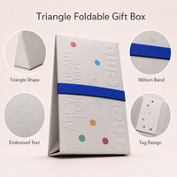 Boîte cadeau pliable écologique FSC avec couvercle magnétique, logo personnalisé, emballage plat pliable pour vêtements, OEM ODM