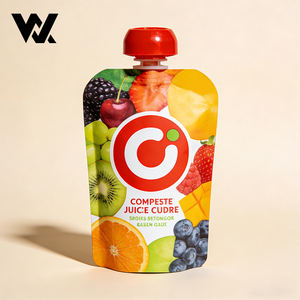 Sachets de Jus pour Enfants Personnalisés, Imperméables, de Qualité Alimentaire, <span class=keywords><strong>Tetra</strong></span>, Ananas, Pomme, avec Bec Verseur, Emballages de 200ml et 300ml - Product Image 2