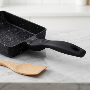 Square Frying <b>Pan</b> Aluminum Alloy, Non-Stick Omelette Frying <b>Pan</b> with Ergonomic Handle for Commercial Breakfast Cooking Home Use - Product Image 3