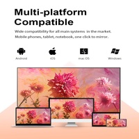 R36 AnyCast Dongle d'affichage WiFi Airplay 4K 60Hz HDMI Inport 2.4G 5G Wifi double Miroir Airplay DLNA Récepteur pour projecteur HD-TV