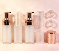 Bouteilles à pompe moussante en PET blanc de 100 ml, 120 ml, 150 ml, 200 ml, bouteilles de recharge vides pour nettoyant visage