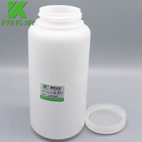 Botol Plastik HDPE 1000Ml Mulut Lebar 1 Liter, Botol Bulat untuk Bubuk