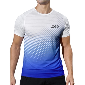 Custom Men Sports T Shirt Quick Dry Polyester Spandex Athletic Gym Running Training Short Sleeve Custom Print <b>Tee</b> F00 - Product Image 6