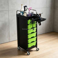 Chariot de Salon Professionnel à Six Niveaux, Design Moderne, Roulant, pour Station de Coiffure, Salon de Beauté, Hôtel, École, Salle de Bain