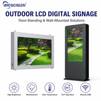 Kiosque tactile extérieur INGSCREEN avec système Android, étanche IP55, lecteur d'affichage numérique avec écran tactile capacitif pour la signalisation directionnelle