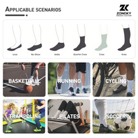 Chaussettes de style pilates et yoga personnalisées avec logo brodé, respirantes et douces, offertes gratuitement pour le printemps