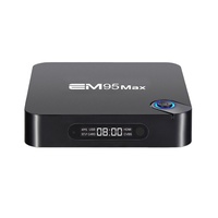 Boîte TV Android numérique HD 4K EM95 Max Android 9.0, boîte TV OTT, boîte IPTV arabe