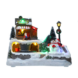Figuras <span class=keywords><strong>de</strong></span> paisajes <span class=keywords><strong>de</strong></span> nieve con música LED giratoria, figuras <span class=keywords><strong>de</strong></span> Casa <span class=keywords><strong>de</strong></span> pueblo <span class=keywords><strong>de</strong></span> <span class=keywords><strong>Navidad</strong></span>, <span class=keywords><strong>tren</strong></span> pequeño, adornos <span class=keywords><strong>de</strong></span> resina para <span class=keywords><strong>Navidad</strong></span>, suministros artesanales, novedad - Product Image 3
