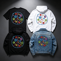 Transfert thermocollant personnalisé en strass à dos plat, respectueux de l'environnement, impression DTF premium, patch thermocollant pour vêtements, logo personnalisé de marque, hotfix