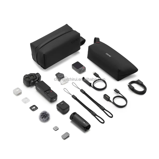 Osmo Pocket 4P Vlog 1" CMOS Dual Camera 3-Axis Handheld Gimbal Stabilizer 4K Video Camera Mic 3 ND Filters 2.0" Screen 107GB