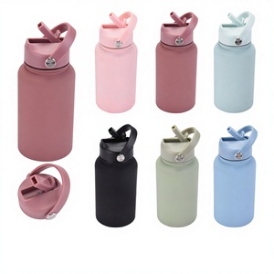 2026 New 650ml Sports <strong>Water</strong> <strong>Bottle</strong> Portable Handle Straw Cup American-Style Wide-Opening Customizable <strong>Carrying</strong> <strong>Strap</strong> - Product Image 1